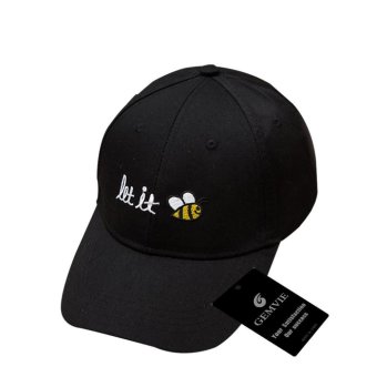 GEMVIE Men Women Peaked Cap Korean Style Unisex Cotton Baseball Hat Fashion Accessories (Black) - intl