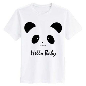 SZ Graphics Tshirt Wanita Kaos Wanita Hello Baby-Putih