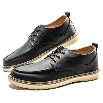 AD NK FASHION Men's Fashion Bullock Wingtip Leather Dress Formal Shoes BOSS Selection(Black)JC295 - Intl