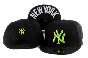 Fashion Men's Baseball Sports Hats MLB Women's Snapback Caps New York Yankees Exquisite Boys Sunscreen Hat New Style Sports Black - intl
