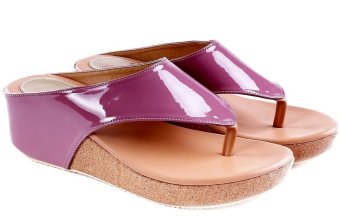 Garucci GRR 5169 Sandal Wedges Wanita (Ungu)