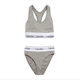 Calvin Klein - Calvin Klein Modern Bralette Brief Set 2 pcs (Grey).