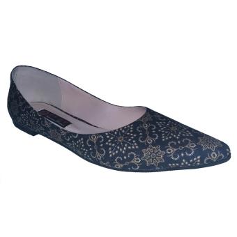 EN-ZY Flat Shoes Batik - Hitam