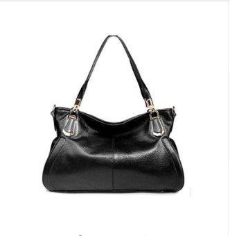 Nwe Famous Brand Luxury Women Designer Handbags High Quality Brand Vintage Women Leather Handbags Bolsa Femininas Luxury(black) - intl