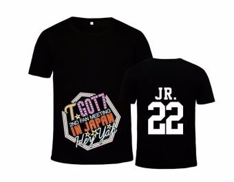 ALIPOP Kpop Korean Fashion GOT7 2nd Album FAN Meeting In JAPAN Hey Yah JR. JUNIOR Cotton Tshirt K-POP T Shirts T-shirt PT314(JR Black) - intl