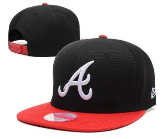 Men's Baseball Sports Hats MLB Atlanta Braves Women's Snapback Caps Fashion Girls Boys Simple Bone Unisex Cotton Black - intl