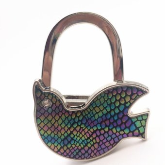 BolehDeals BolehDeals Foldable Peace Dove Purse Hanger Handbag Safer Table Hook Decor Colorful