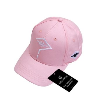 GEMVIE Fashion Men Women Peaked Cap Korean Style Unisex Cotton Baseball Hat Fashion Accessories (Pink) - intl