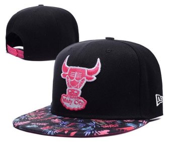 Caps Sports Women's Fashion Hats Basketball NBA Chicago Bulls Snapback Men's Sun Beat-Boy Outdoor Casual Embroidery 2017 Black - intl