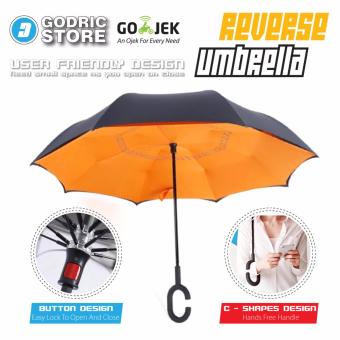 Kazbrella Payung Terbalik / Reverse Umbrella Gagang C - Orange