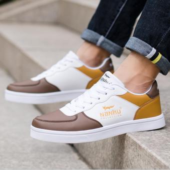 QQ The trend of Korean men's fashion casual shoes Yellow - intl