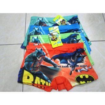 452 - 6pcs Celana Dalam Boxer Anak / CD Anak Batman