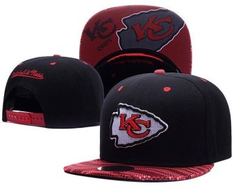 Women's Snapback Hats Kansas City Chief Fashion Men's Sports Caps NFL Exquisite Hat Unisex Hip Hop Sunscreen Simple Black - intl