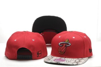 NBA Women's Snapback Caps Miami Heat Men's Basketball Sports Hats Fashion Sports Embroidery Bone Fashionable Summer Bboy Red - intl