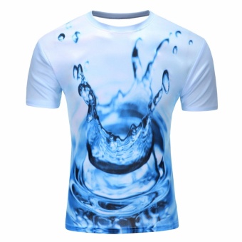 COCOEPPS Plus size Funny Men's 3D Printed T-Shirts Summer O-Neck Short Sleeve Tops Casual Skull Cotton Graphic European Tee Shirt - intl