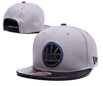 Snapback NBA Men's Women's Caps Golden State Warriors Fashion Hats Basketball Sports Adjustable 2017 Newest Boys Sunscreen Hip Hop Grey - intl