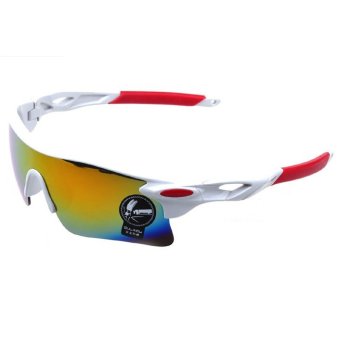 Moreno Outdoor Sport Sunglasses for Man and Woman Kacamata Sepeda Kacamata Olahraga - Hitam Silver