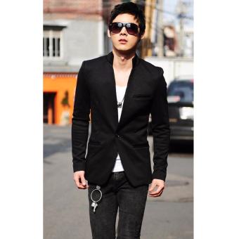 blazer pria korean style casual in black
