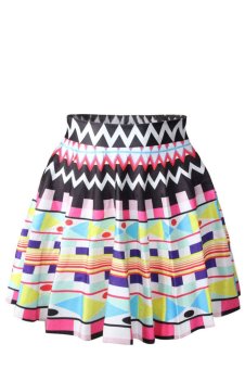 Jiayiqi Bright Fashion Digital Printing Skirt