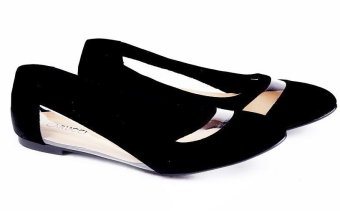 Garucci GDC 6115 Sepatu Casual Sneaker/ Kets Wanita - Synthetic - Gaya (Hitam)
