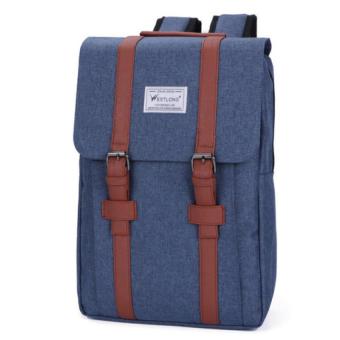 AD NK FASHION Men's Fashion Canvas Classic Backpack (Blue) - Intl