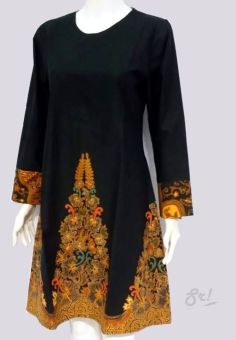 Lokal Dress Batik Jawa Etnik Modern Sri Solo Grbs16