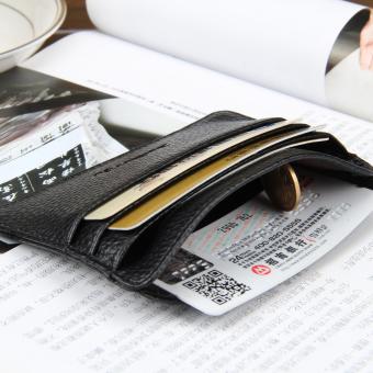 1 pcs Card Holder Slim Bank Credit Card ID Card Holder Case Bag Wallet Holder Money（4 Card slots）-Black - intl