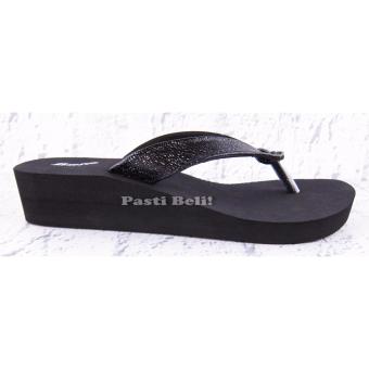 Bata Sandal Wanita Cantik Wedge 572-6548 Hitam