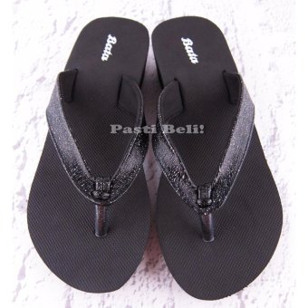 Bata Sandal Wanita Cantik Wedge 572-6548 Hitam