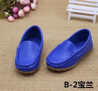 Fashion Boys and Girls Leisure Shoes Beanie Shoes Lovely Solid Princess Soft Bottom Shoes Rose Sapphire - intl
