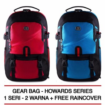 Gear Bag - The Howards Backpack Series + Raincover ( 1 SERI - 2 WARNA )