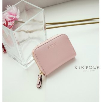 Fashion Women Wallets & Accessories Card Holders Coin Purses & Pouches RFID Blocking Card Holder Credit Card Pink - intl