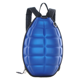 360DSC Creative Grenade Bomb Turtle Shell Design Stylish Backpack Cool School Bag - Blue- INTL