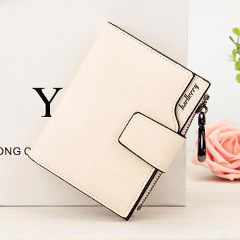 Victory Fashion Woman New Wallet Han version Multi card Medium length Multi-function Trifold Coin purse(White) - intl