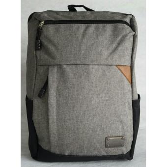 Tas Ransel Pria | Laptop Backpack Casual Vintage | Tas Ransel Kanvas - 855 [Grey / Abu-abu]