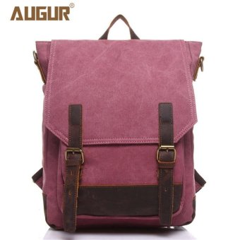 AUGUR Multi-functional Canvas Dual Shoulder Bags Backpack Shoulder Duffle Bag Handbag - intl