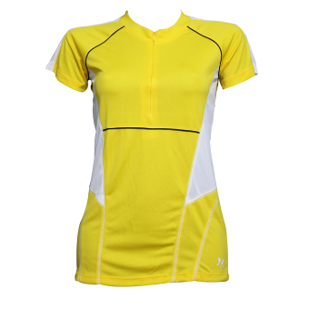 Lasona Baju Atasan Panjang Senam Wanita BRP-A3025-M Kuning Putih