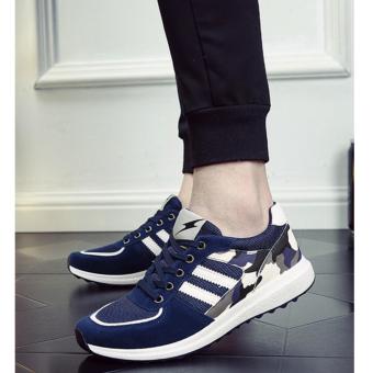 QQ Korean version of the trend of leisQQe running shoes Blue - intl