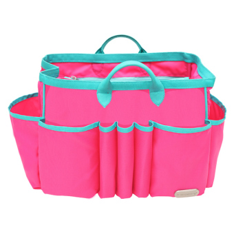 D'renbellony Handbag Organizer light Large (Magenta) / Tas Organizer / Bag Organizer / Bag in Bag / Organizer bag / Dalaman tas