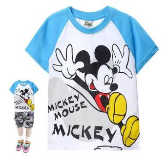 'Kisnow 2-12 Years Old Boys'' 95-145cm Body Height Cotton T-shirts(Color:as Main Pic) - intl'