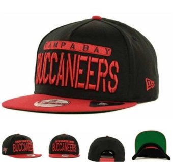 Tampa Bay Buccaneers Men's Caps Fashion Hats Snapback Women's Football Sports NFL Nice Adjustable Cotton Hat All Code Bboy Black - intl