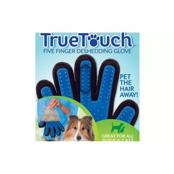 True Touch - Sarung Tangan Pemijat Perapi Bulu Hewan Anjing Kucing
