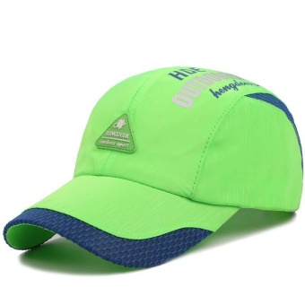 Ocean New Fashion Men Outdoors Caps Han edition Unisex Sun hat Ventilation Baseball cap Quick drying(Fluorescent Green) - intl