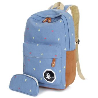 women backpack school bags for teenagers women travel bags pouch printing backpacks famous brands student rucksack QT216 - intl