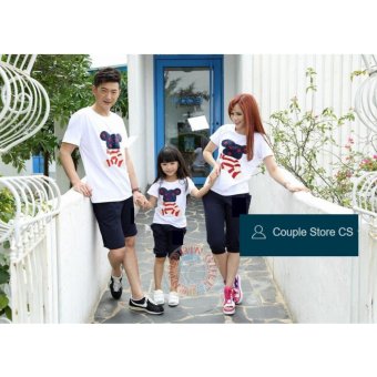 couple store cs - couple MICKEY family (ayah+bunda+anak) WHITE