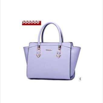 DOODOO Genuine Leather Bags Designer Women Messenger Bags Crocodile Bag Women Leather Handbags(purple) - intl