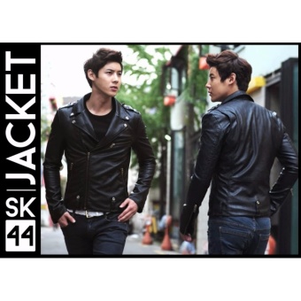 Jas Premium - Leather Jacket Black Casual Recomended - Hitam