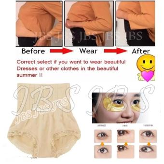 JBS Slim Pant Celana Korset - Munafie Celana Pelangsing Tubuh (All Size ) - Cream - Collagen Crystal Eye Mask - Masker Mata