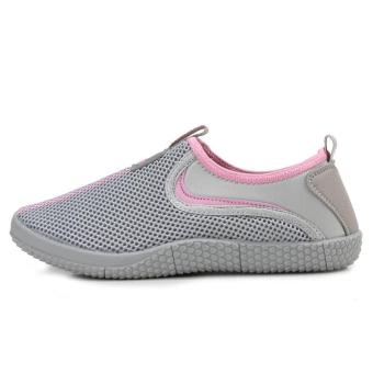 KDG Couple Casual Shoes, Mesh Breathable Shoes, A Pedal Lazy Shoes, Mesh Shoes, Hiking Shoes (light Gray) - intl