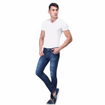 Inficlo Celana Jeans Pria/jeans best seller/celana pria/fashion pria SWYx668 Biru Tua